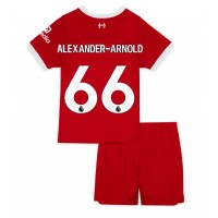 Camiseta Liverpool Alexander-Arnold #66 Primera Equipación Replica 2023-24 para niños mangas cortas (+ Pantalones cortos)